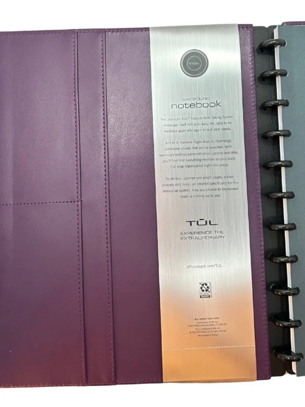 Custom System Leather Notebook, 60 Sheets, PLUS 2026 Calendar/Inserts Letter